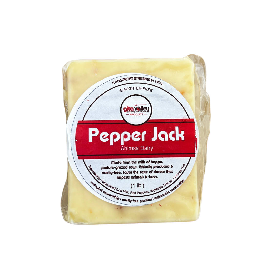 Ahimsa Pepper Jack Cheese — 1 lb