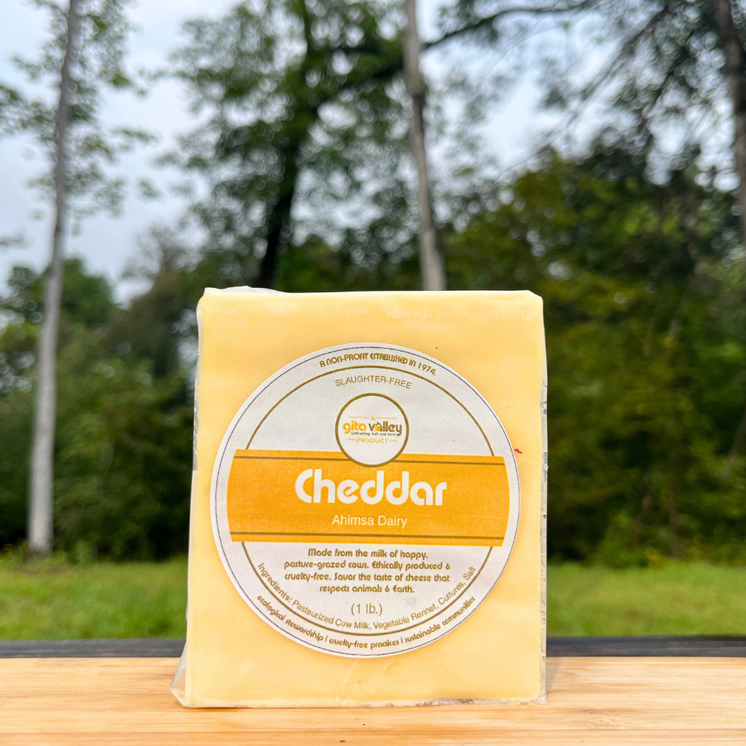 Ahimsa Cheddar Cheese — 1 lb