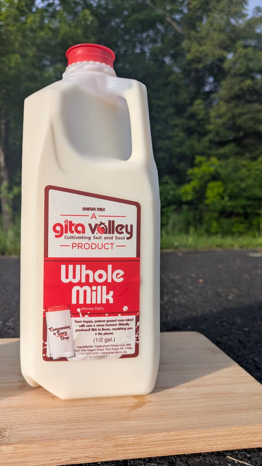 Ahimsa Whole Milk — 1/2 gallon